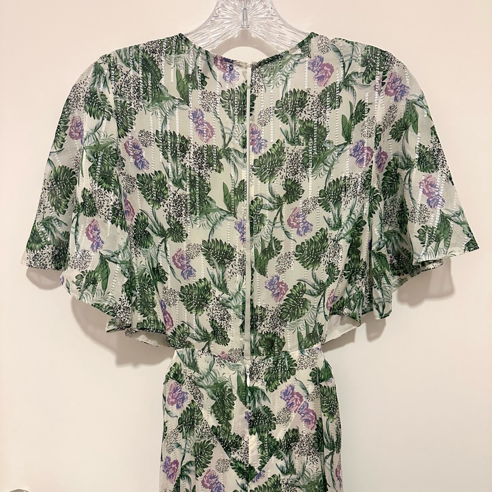 Maje Green and Purple Floral Maxi Dress - Picture 7 of 16